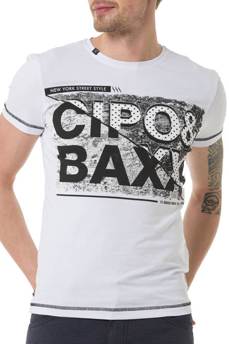 T-SHIRT CIPO BAXX CT612 WHITE
