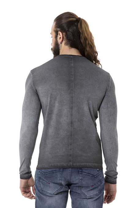 Longsleeve Cipo and Baxx CL512 Grey