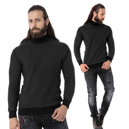 Sweter męski Cipo and Baxx CP274 Black