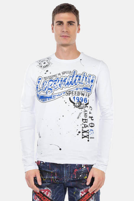 Longsleeve Cipo and Baxx CL510 white